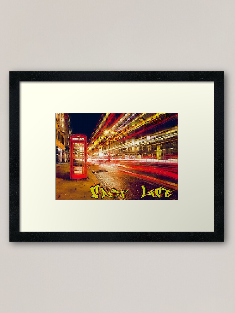 Alternate view of Fast Life Framed Art Print