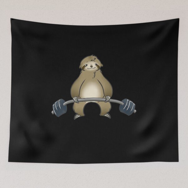 Item preview, Funny Sloth Workout Gym designed and sold by DBA-Dezines.