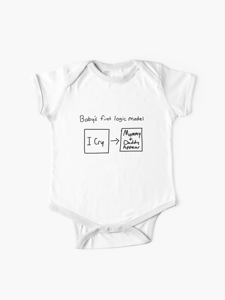 Baby S First Logic Model Baby One Piece By Cplysy Redbubble