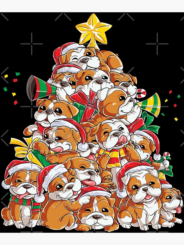 english bulldog christmas shirt