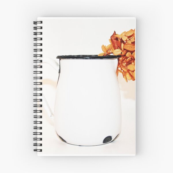 Item preview, dried hydrangea in enamel pitcher designed and sold by Lynne Prestebak.