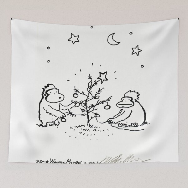 Item preview, Apes Set up Christmas Tree designed and sold by Walter Moore.
