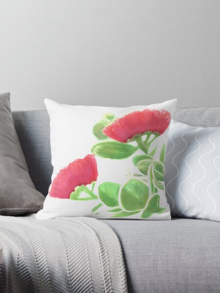 Item preview, Hawaii Lehua Blossom Red tropical designed and sold by M Designs Co.