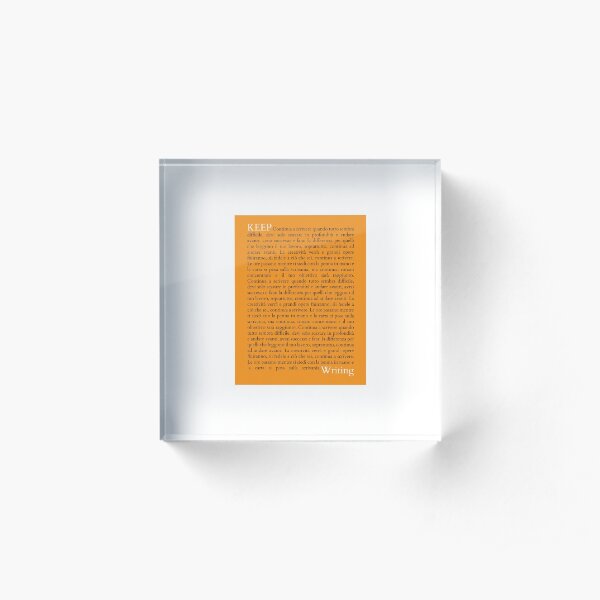 Acrylic Block