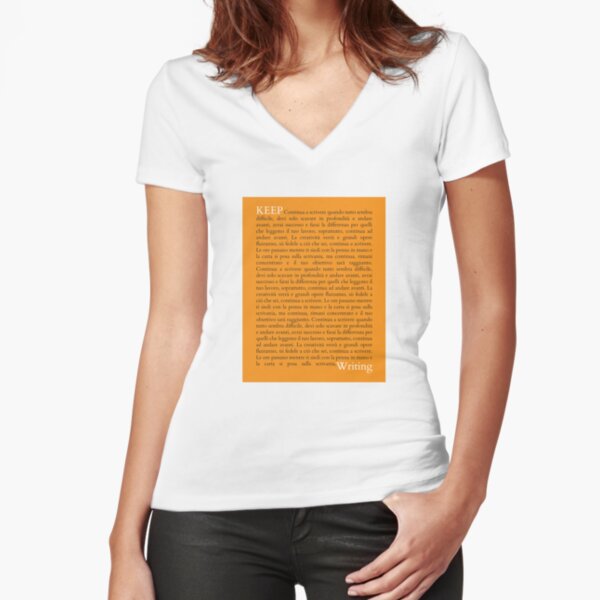 Fitted V-Neck T-Shirt