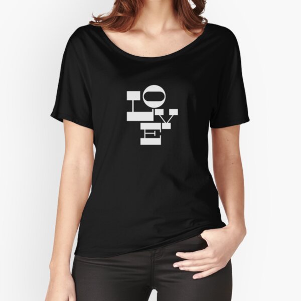 Love in White Relaxed Fit T-Shirt