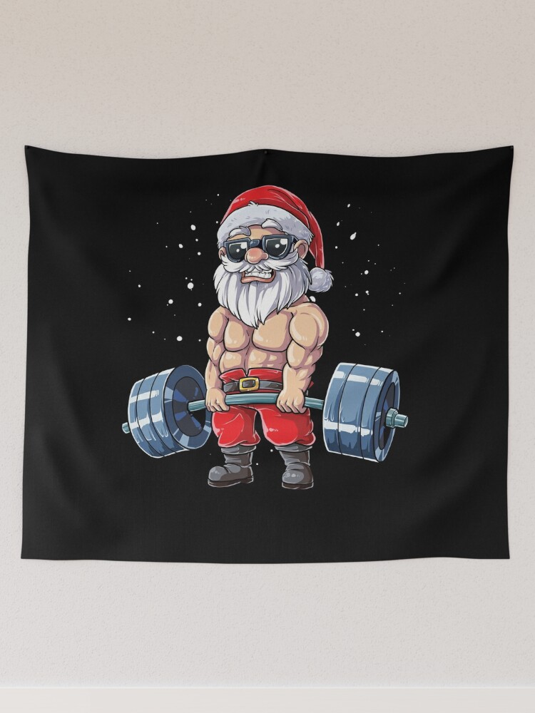 Fitness Christmas shirt Santa Deadlift Gym Xmas Men Gifts Essential  T-Shirt for Sale by LiqueGifts