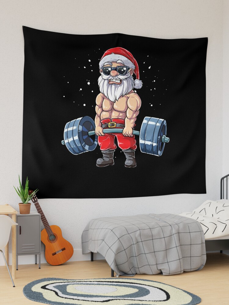 Fitness Christmas shirt Santa Deadlift Gym Xmas Men Gifts Essential  T-Shirt for Sale by LiqueGifts