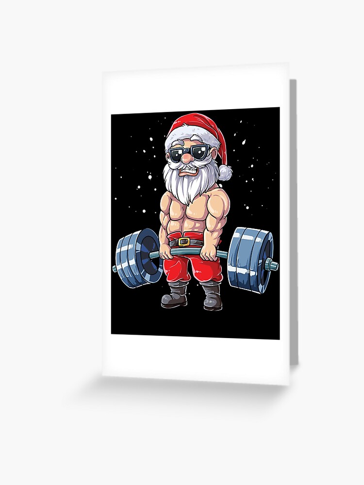 Fitness Christmas shirt Santa Deadlift Gym Xmas Men Gifts Essential  T-Shirt for Sale by LiqueGifts