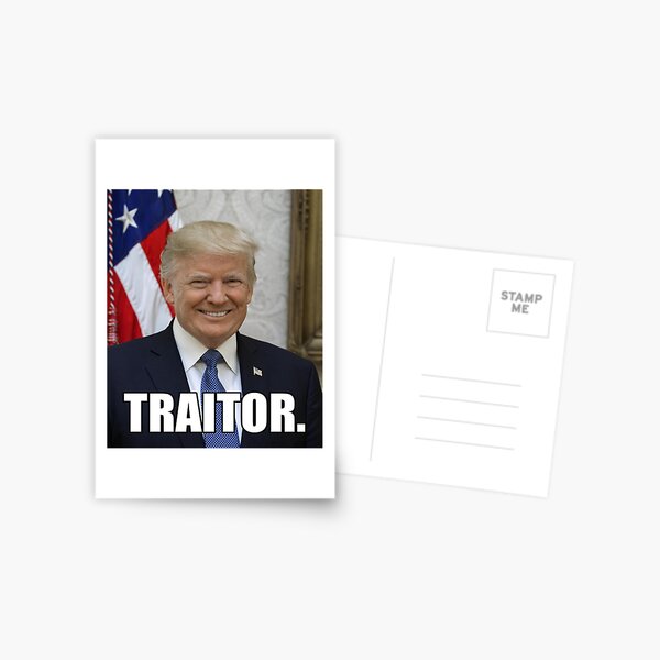 Vista previa del artículo con la obra «Traidor trump», diseñado y vendido por ToyoTees.