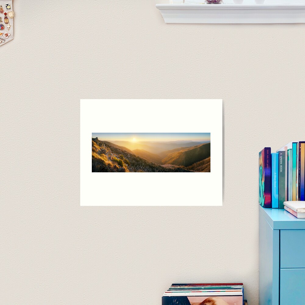 On the Razorback, Mt Hotham, Victoria, Australia Art Print