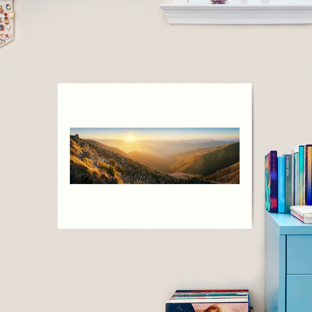 On the Razorback, Mt Hotham, Victoria, Australia Art Print