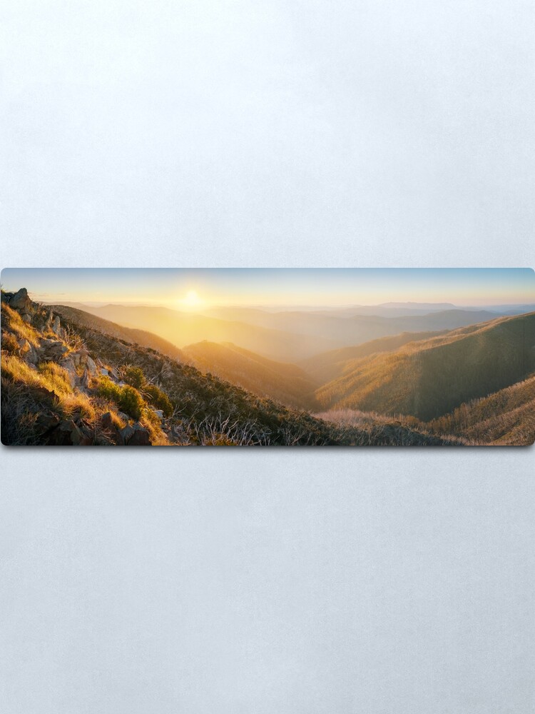 Alternate view of On the Razorback, Mt Hotham, Victoria, Australia Metal Print