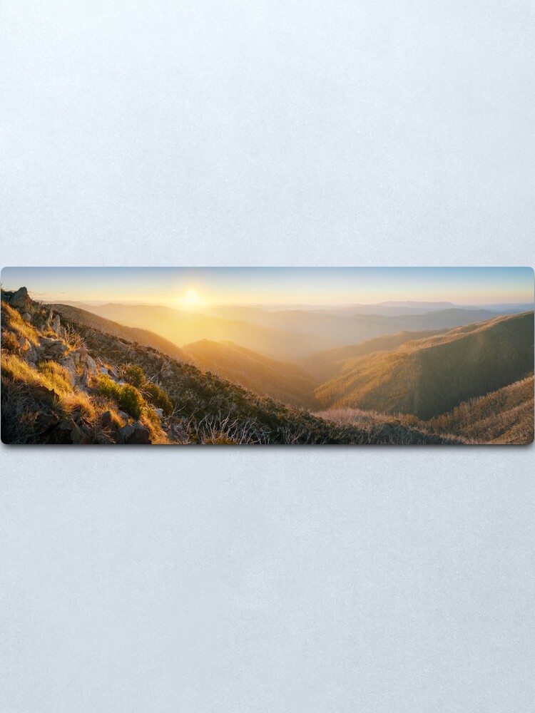 Alternate view of On the Razorback, Mt Hotham, Victoria, Australia Metal Print