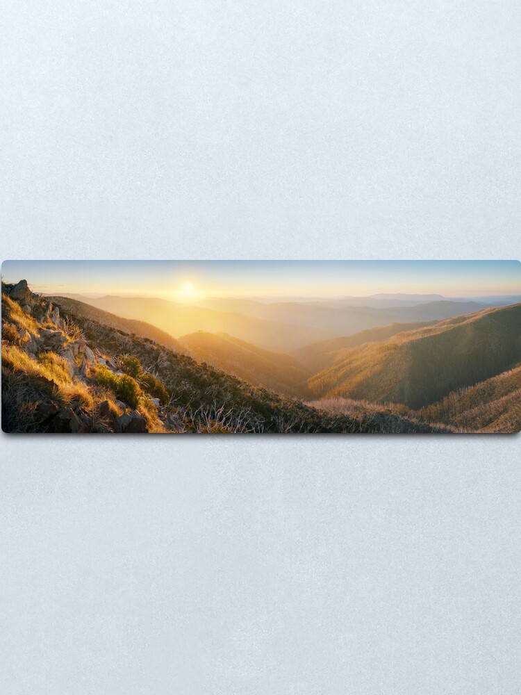 Alternate view of On the Razorback, Mt Hotham, Victoria, Australia Metal Print