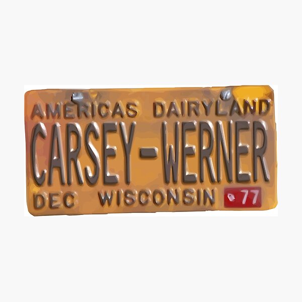 that 70s show license plate Photographic Print