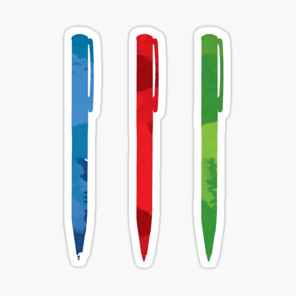 Three pens Sticker