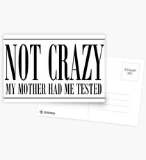 NOT CRAZY Postcards