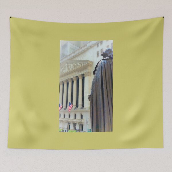 Item preview, George Washington Overlooking the New York Stock Exchange designed and sold by NorthOfSunrise.