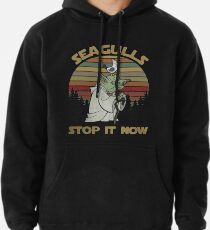 Möwen stoppen es jetzt Vintage-Shirt Hoodie