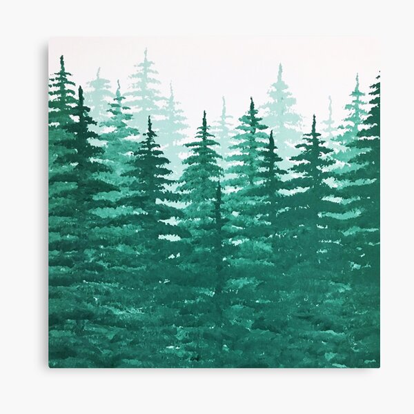 Pine Tree Forest Canvas Print