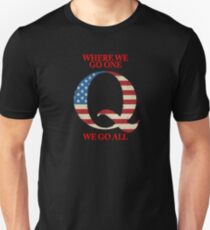 WWG1 Q, qanon patriot - Phone Case, Shirts, Hoods & Stickers Slim Fit T-Shirt