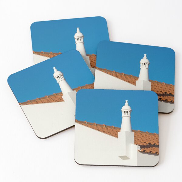 Item preview, Signature Algarvian Roofline - Red Terracotta Tiles and Classic Fretted Crown Chimney designed and sold by Georgia Mizuleva.