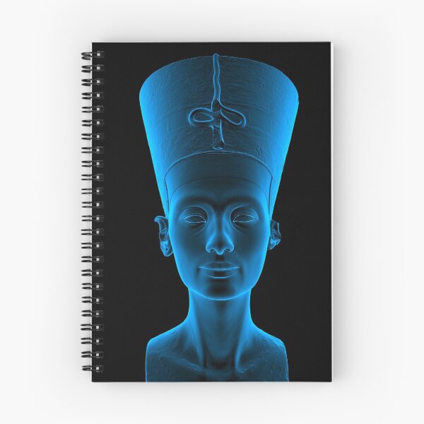 Item preview, Nefertiti - Realistic Bust Front in Blue designed and sold by Smaragdas.