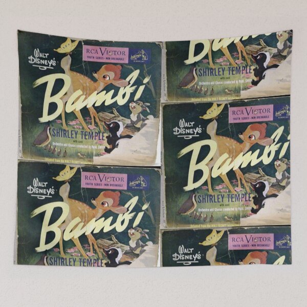 Item preview, Bambi, Shirley Temple, 78, illustration designed and sold by Vintaged.