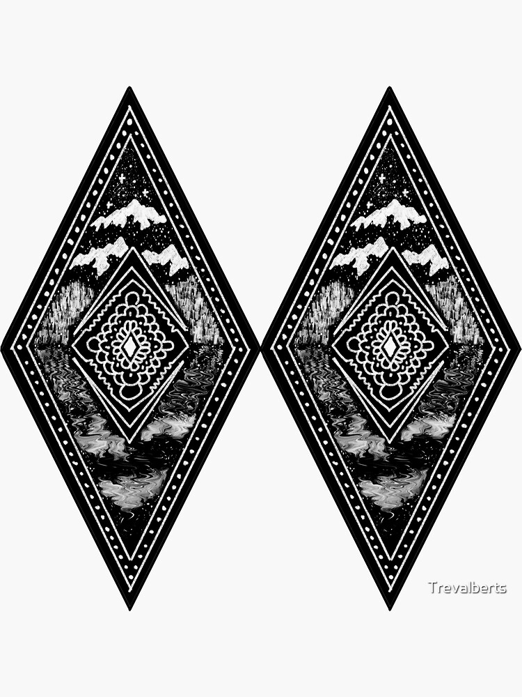 "Black Diamond" Sticker for Sale by Trevalberts Redbubble