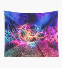 Light Graffiti Wall Tapestry