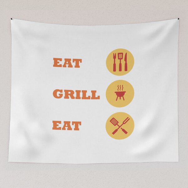 Item preview, Eat Grill Eat Design for food lovers designed and sold by Urban Binge.