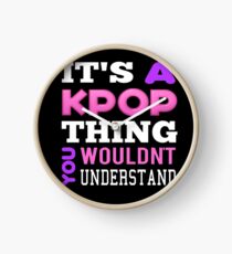 A KPOP THING - BLACK Clock