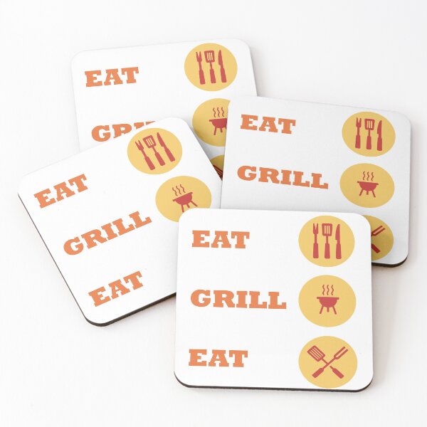Item preview, Eat Grill Eat Design for food lovers designed and sold by Urban Binge.