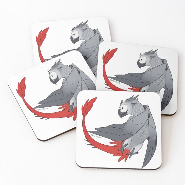 Item preview, Dragon Birbs- African Grey Parrot designed and sold by UmbraDragon.