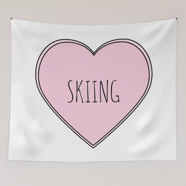 Item preview, Skiing Heart designed and sold by teesaurus.