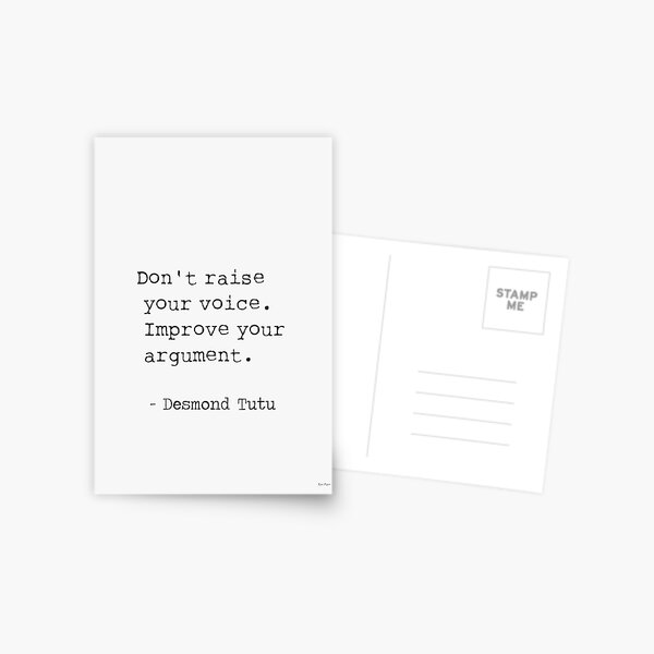 Desmond Tutu quote Postcard