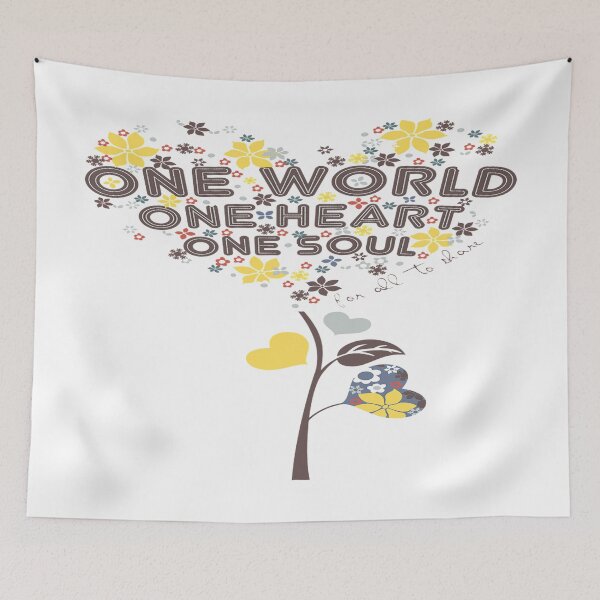 Item preview, One World One Heart One Soul designed and sold by leen12 Art Designs Prints.
