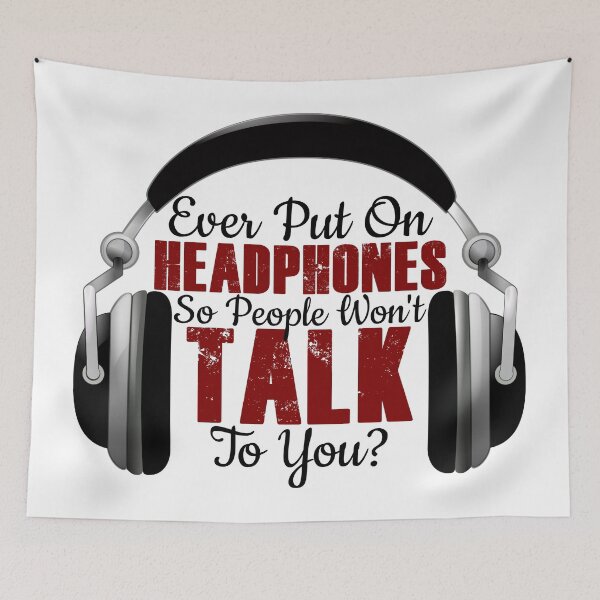 Item preview, Headphones On Shut Idiots Jerks Morons Up designed and sold by Articulate.