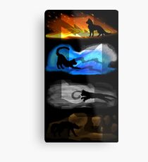 Warrior Cats: Four Elements, Four Clans Metal Print