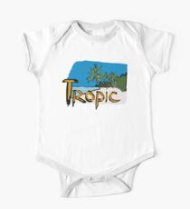 Body de manga corta para bebé Tropic