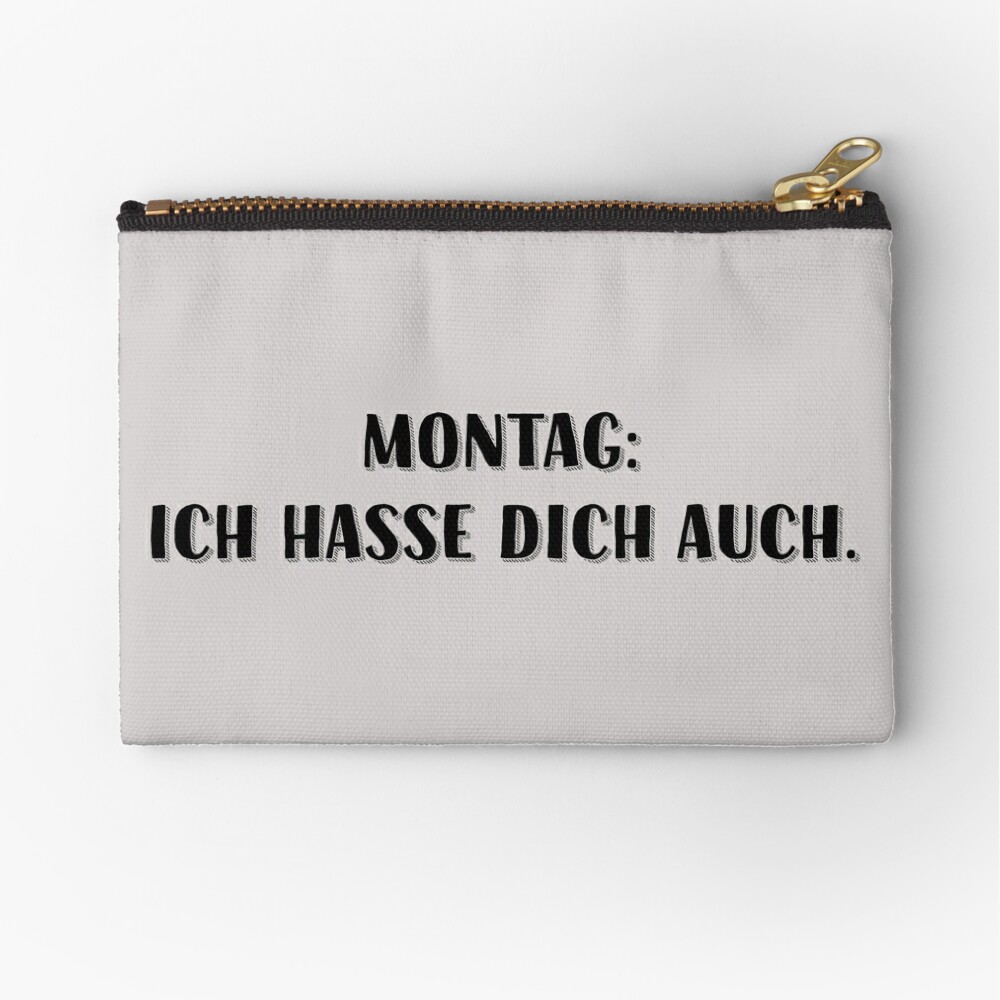 Tote Bag Lundi Je Te Deteste Aussi Citation Allemande Drole Phrase Pour Les Jours De Mauvaise Humeur Les Amis Et La Famille Par Clothorama Redbubble