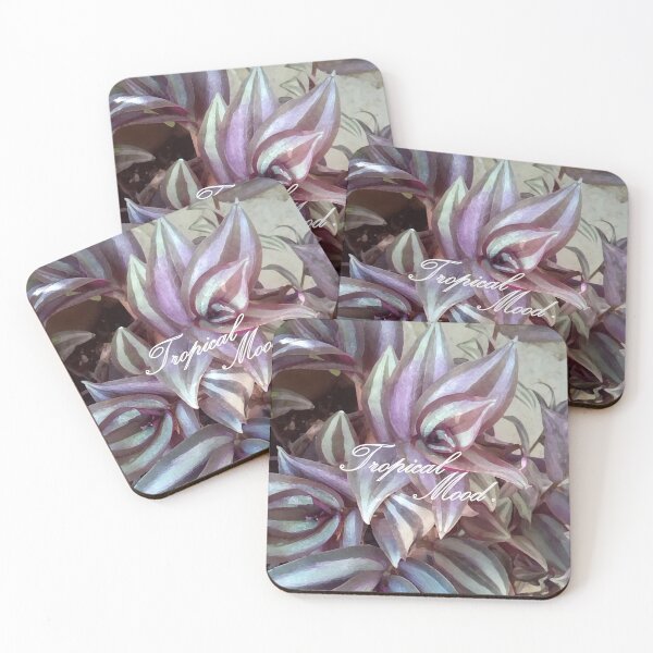 Item preview, Cactus-leaves, tropical-mood , Cacti , Quote , purple , green ,  exotic , tropical , desert decor art RedBubble designed and sold by PrintedDreams.