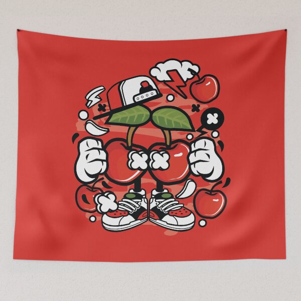 Item preview, Cherry Cartoon Character - fun illustration that makes you smile ! designed and sold by Nickelparis.