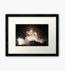 Sydney NYE 2009 Habour Bridge with different view Framed Print