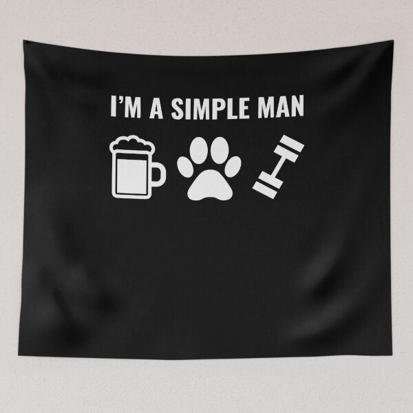 Item preview, Beer Dog Gym Simple Man designed and sold by hadicazvysavaca.
