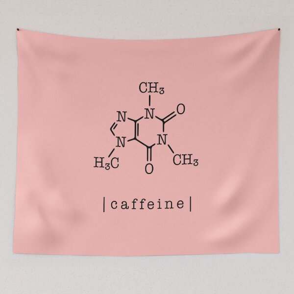 Item preview, Caffeine molecule. Coffee molecule. Pink designed and sold by Latte Design.