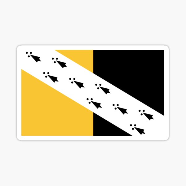 Item preview, Norfolk county flag sticker designed and sold by Lingo Shop.