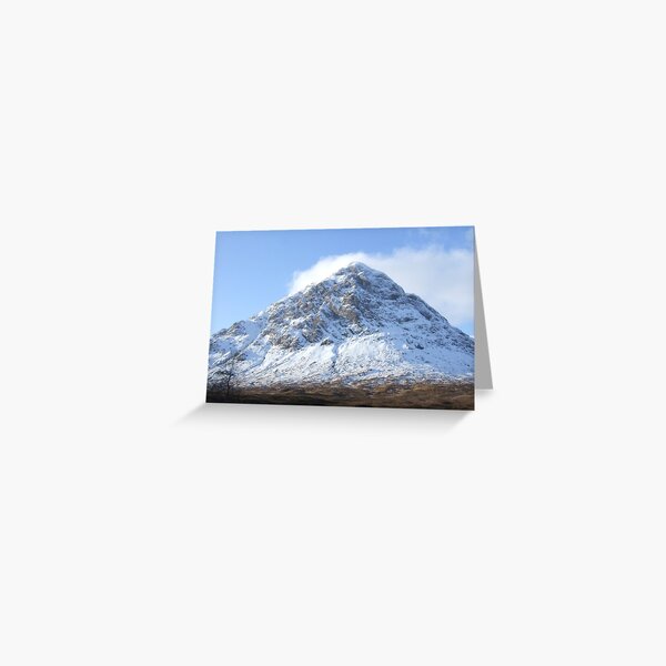 Etive Mor in the snow Greeting Card
