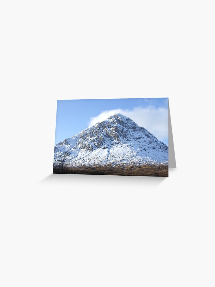 Greeting Card, Etive Mor in the snow designed and sold by David Rankin